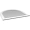 Ekena Millwork Round Top Surface Mount PVC Gable Vent: Non-Functional, w/ 3-1/2"W x 1"P Standard Frame, 42"W x 42"H GVPRT42X4201SN - alternate 2